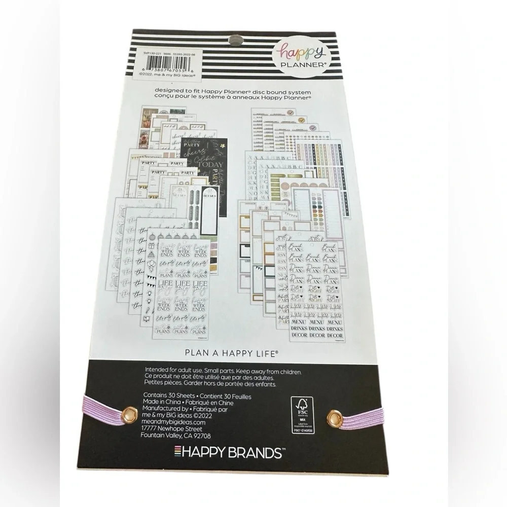 The Happy Planner Let’s Party Sticker Book